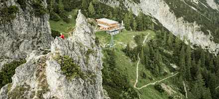 Blick auf das Buchsteinhaus
