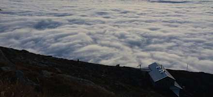 Wolkenmeer über der Adula Ute auf 2.400 Metern