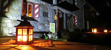 Claridenhütte bei Nacht