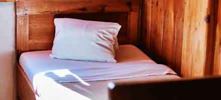 Ein Zimmer auf der Dachstein-Südwand-Hütte