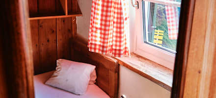 Ein Zimmer auf der Dachstein-Südwand-Hütte