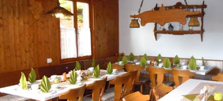 Innenräume der Laufer Hütte