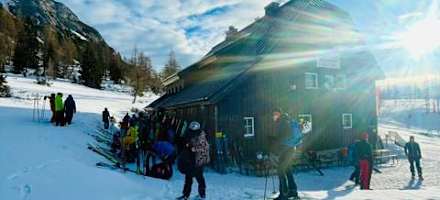 Die Grazerhütte im Winter