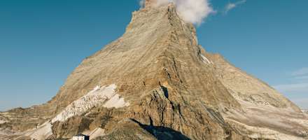 Hörnlihütte mit Matterhorn