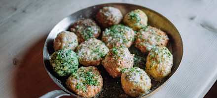 Knödel in der Büllelejochhütte