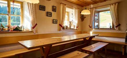 Die Gaststube der Ebenforstalm