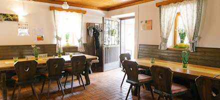 Die Gaststube der Egger Alm