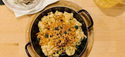 Kässpätzle im Ottokar-Kernstock-Haus