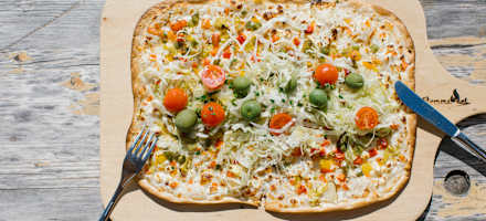 Flamkuchen auf der Jamtalhütte