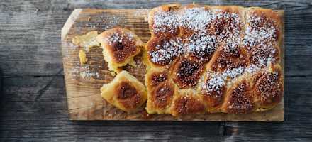 Buchteln auf der Flaggerschartenhütte