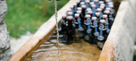 Bier-Brunnen auf der Fritz-Putz-Hütte