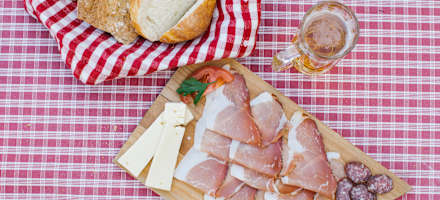 Speckjause auf der Toni-Demetz-Hütte