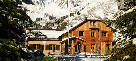 Edelrautehütte im Winter