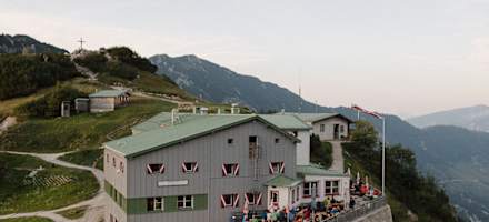 Blick auf das Stripsenjoch-Haus im Wilden Kaiser