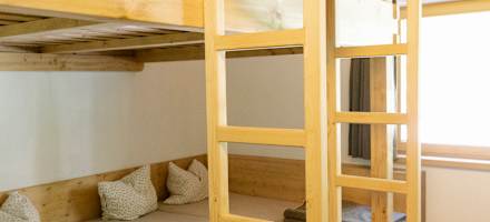 Das Bettenlager der Enzianhütte bei Hochrum