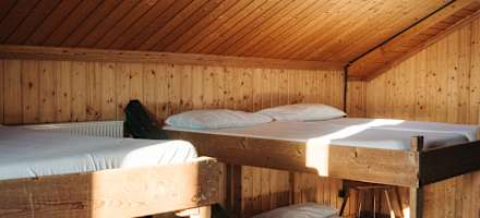 Bettenlager auf der Enzianhütte