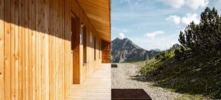 Renovierter Teil der Falkenhütte