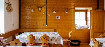 Die Gaststube der Feistritzer Alm