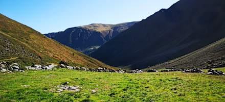 Flaurlinger Alm - Blick über den Almboden