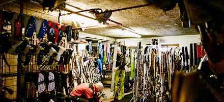 Skikeller auf der Franz-Senn-Hütte 