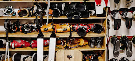 Skischuhkeller auf der Franz-Senn-Hütte 