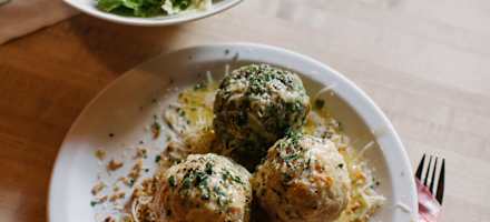 Knödel-Trio auf der Franz-Senn-Hütte 
