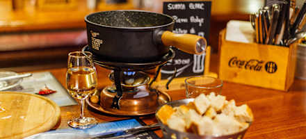 Fondue auf der Cabane des Violettes