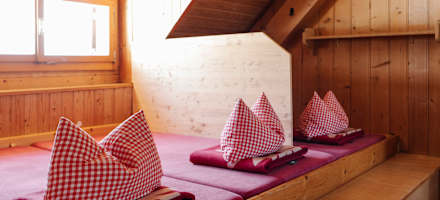 Eines der Zimmer auf der Freiburger Hütte.