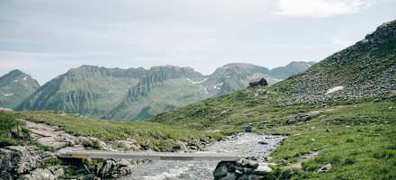Die Neue Fürther Hütte auf 2.201m Höhe