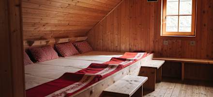 Das Bettenlager der Neuen Fürther Hütte