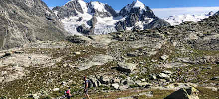 Bergpanorama von der Fuorcla Surlej