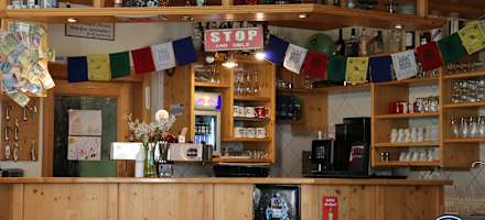 Der Tresen der Gablonzer Hütte