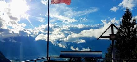 Blick von der Gafadurahütte – an der Grenze zwischen Liechtenstein und Österreich