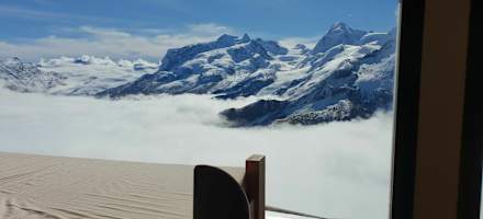 Gandegghütte - Blick aus dem Fenster