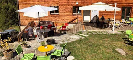 Terrasse Berggasthaus Heiligkreuz