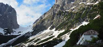 Kurz vor der Gaudeamushütte