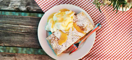 Strudel auf der Gaudeamushütte