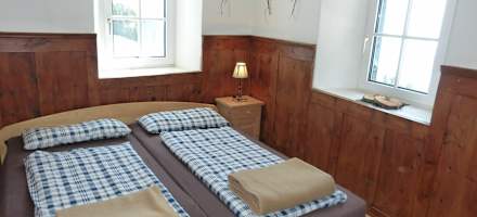 Gemütliches Doppelbettzimmer auf der Klausner Hütte