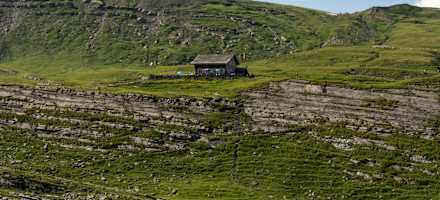 Die Sonnenterrasse der Glattalphütte