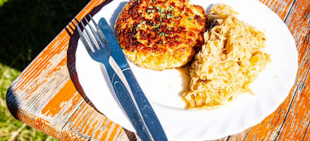 Kaspressknödel auf der Gorialm