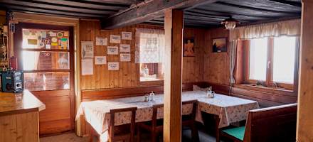 Die Stube des Graf-Meran-Hauses.