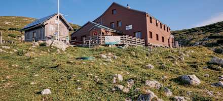 Das Graf-Meran-Haus in den Mürzsteger Alpen.