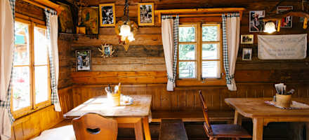 Die Gaststube der Granglerhütte