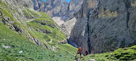 Die wunderschöne Lage der Grasleitenhütte