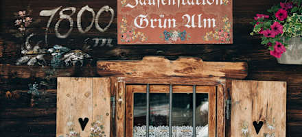 Die Grünalm auf 1800m Höhe.