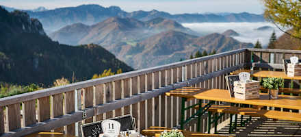Der atemberaubende Blick von der Grünburger Hütte