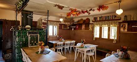 Die Gaststube der Grünburger Hütte