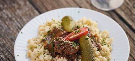 Mittagessen auf der Grünburger Hütte