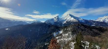 Blick auf den Watzmann von der Grünsteinhütte