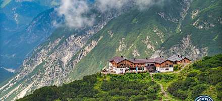 Die Hanauer Hütte auf 1.922 m.